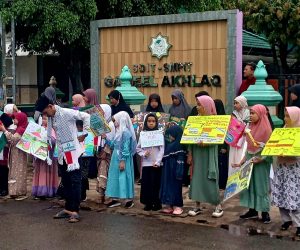 Peduli Kemanusiaan SDIT Gameel Akhlaq Gelar Tarhib Ramadan dan Galang Donasi Palestina