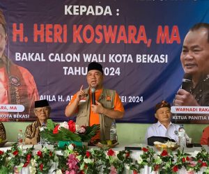 Tokoh Buruh Bekasi Ajak Warga Kokoh Pendirian Dukung Cawalkot Heri Koswara