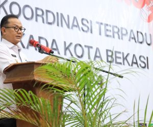 Pj Wali Kota Buka Rakor Terpadu Desk Pilkada Kota Bekasi Tahun 2024