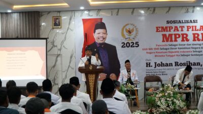 Johan Rosihan Tekankan Penguatan Nilai Kebangsaan dalam Sosialisasi Empat Pilar MPR RI di Kota Bima